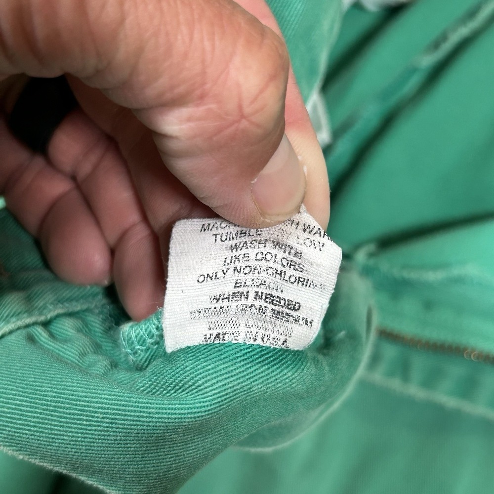 Vintage Polo Ralph Lauren Classic Chino Pants 30x32 Aqua Seafoam Green Stained - Picture 6 of 13